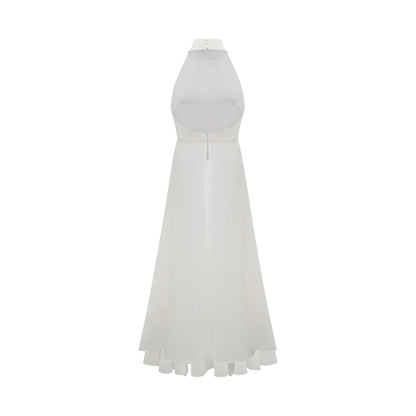 Ines Halterneck Layered Long Dress