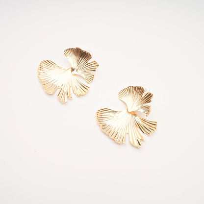 Adriana gold filled ginkgo earrings