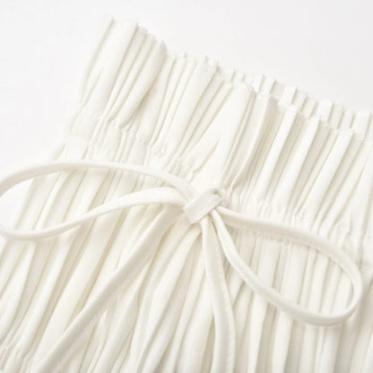 Milicent Open-Back Pleated Top