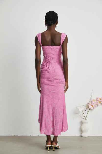 Charlotte floral jacquard maxi dress