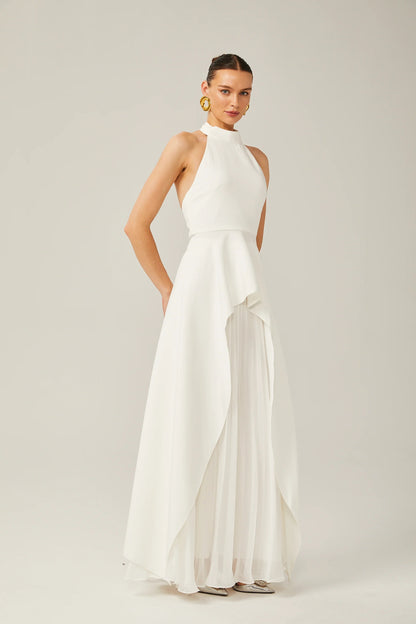 Ines Halterneck Layered Long Dress