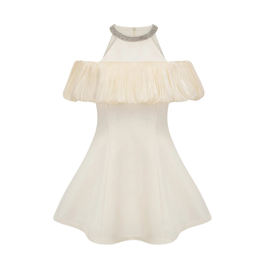 Josephine Crystal-Embellished Sleeveless Mini Dress