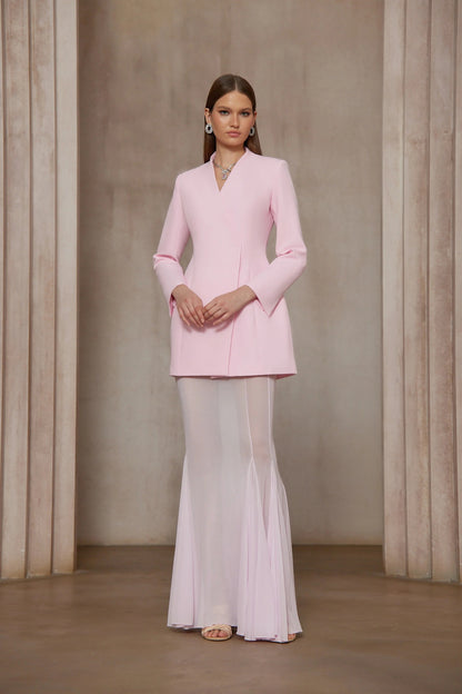Enora Barrel Design Jacket & Skirt Set