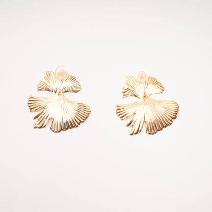 Adriana gold filled ginkgo earrings