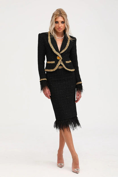 Maedhbh jacket & skirt matching set