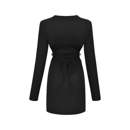 Next Level-off-shoulder waist cut-out dress