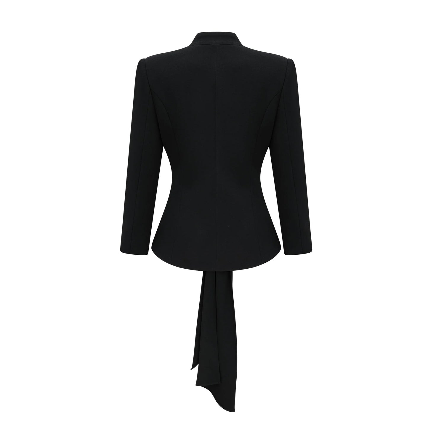 Suzanne Black Pleated Jacket & Trousers Matching Set