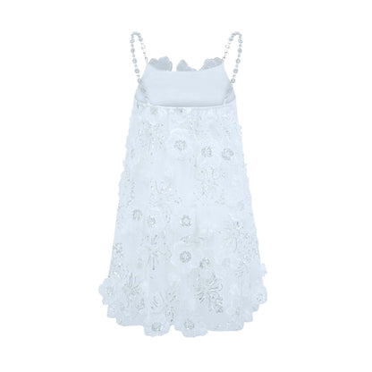 Suzette Crystal-Embellished Floral Mini Dress