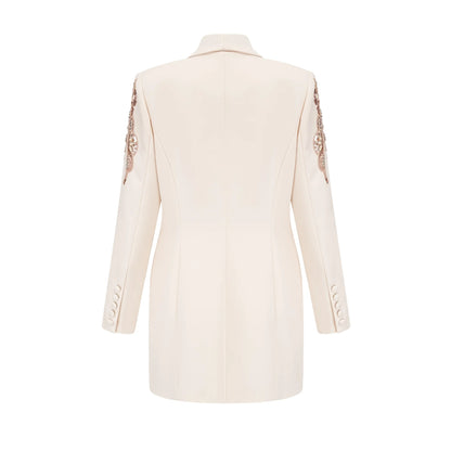 Elena Embellished Sequined Blazer Dress