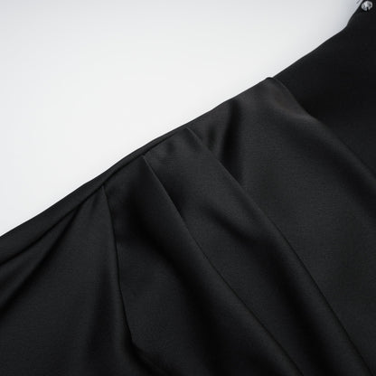 Aurore Black Crystal Embellished Maxi Dress