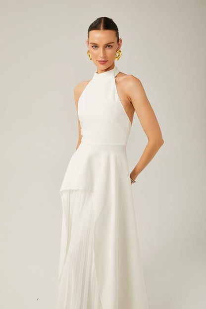 Ines Halterneck Layered Long Dress
