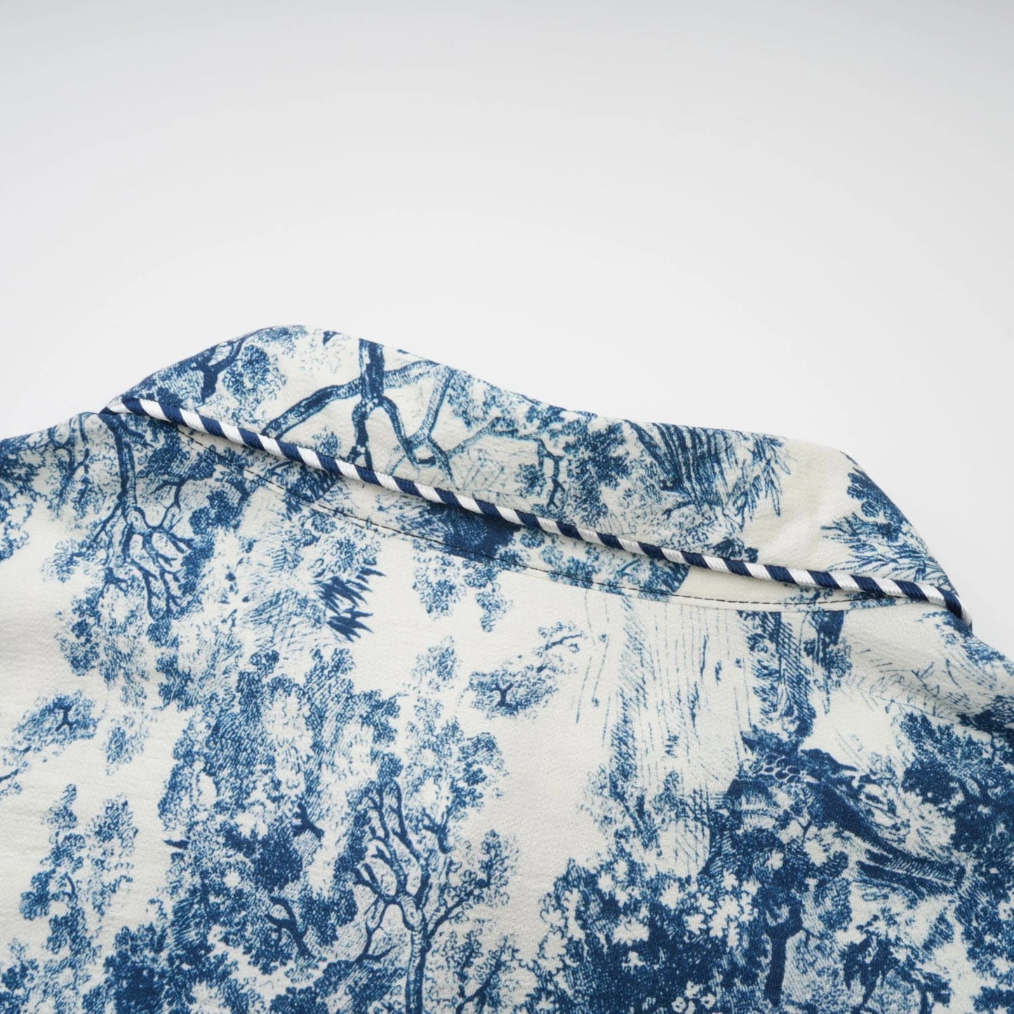 Adelaide Graphic-Print Midi Dress in Blue