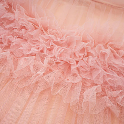 Solene Pink Tiered Maxi Dress