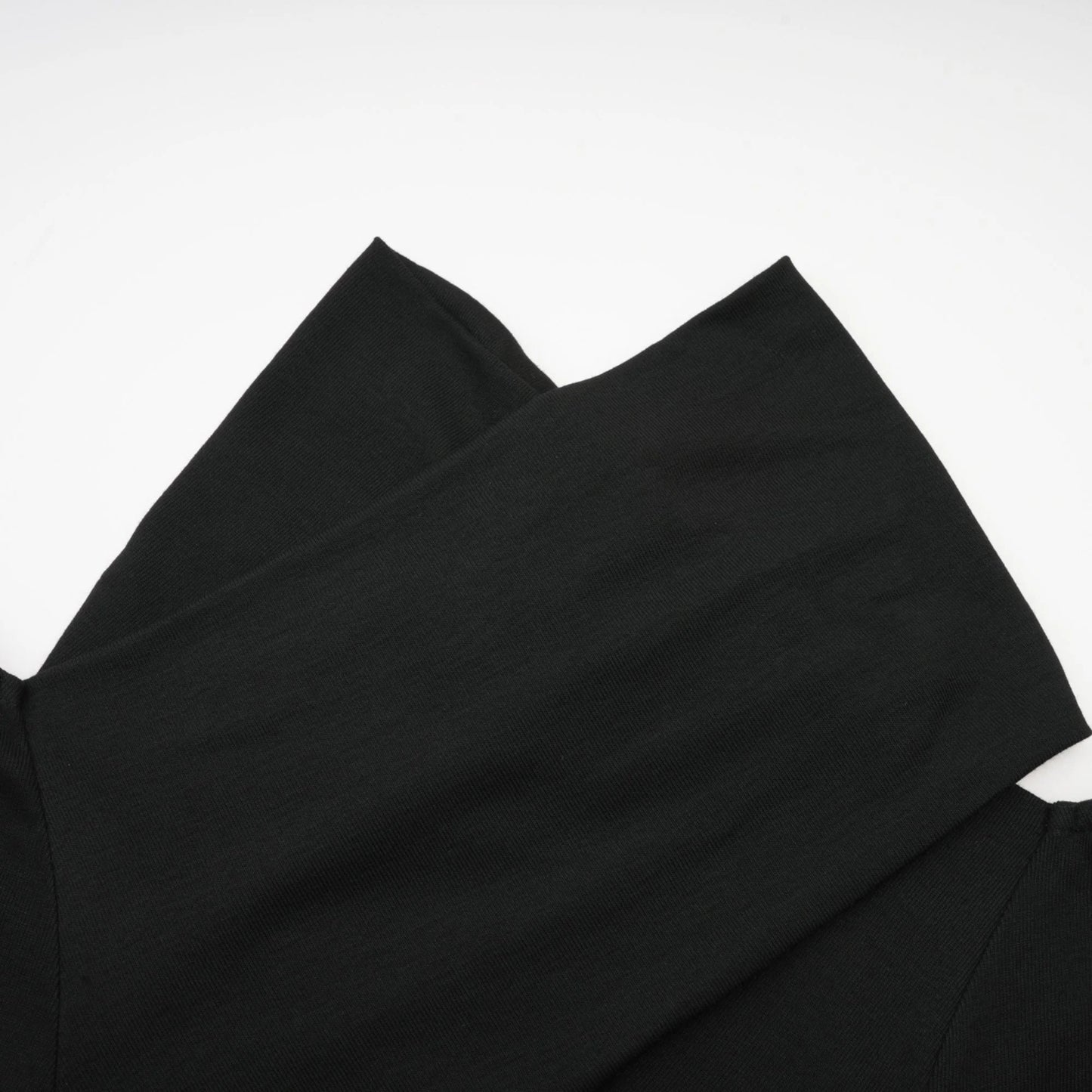 Odette Black Ruched Stretch-Jersey Top