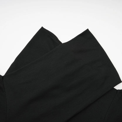 Odette Black Ruched Stretch-Jersey Top