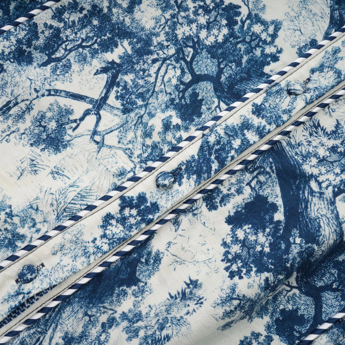 Adelaide Graphic-Print Midi Dress in Blue