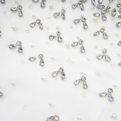 Melisande White Embellished Mini Dress