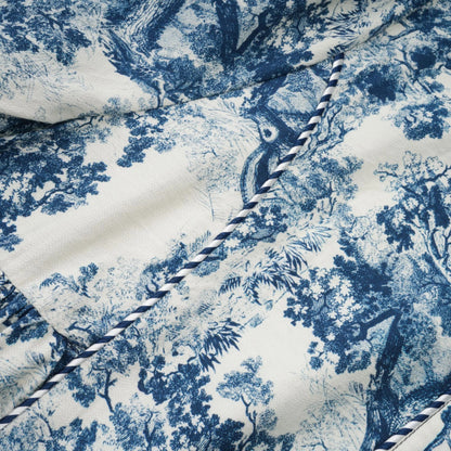 Adelaide Graphic-Print Midi Dress in Blue