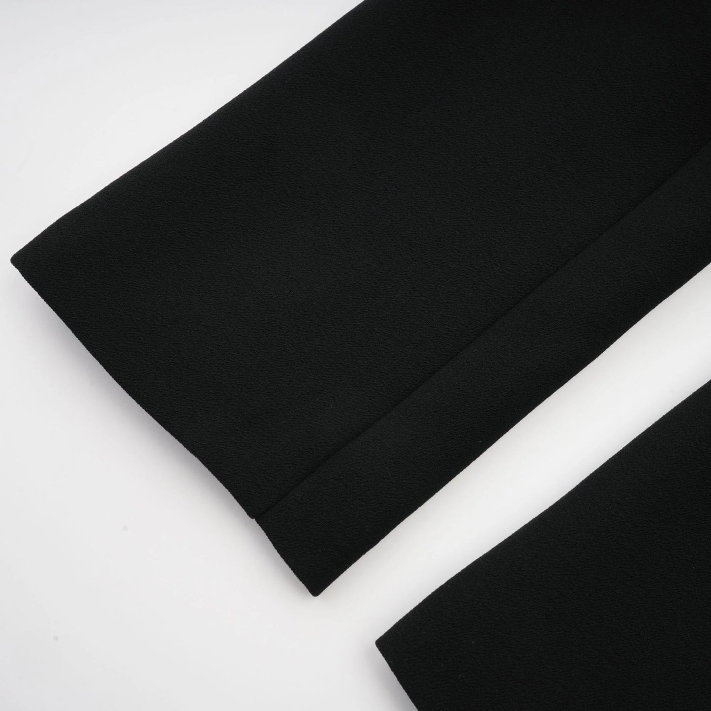 Suzanne Black Pleated Jacket & Trousers Matching Set