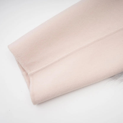 Vienne Pink Diagonal-Placket Short Coat