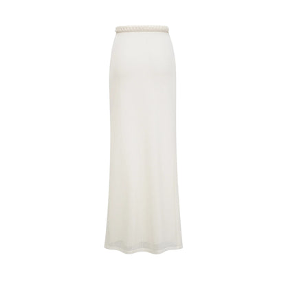 Prunelle Crochet Knit Two-Piece Top and Skirt Set