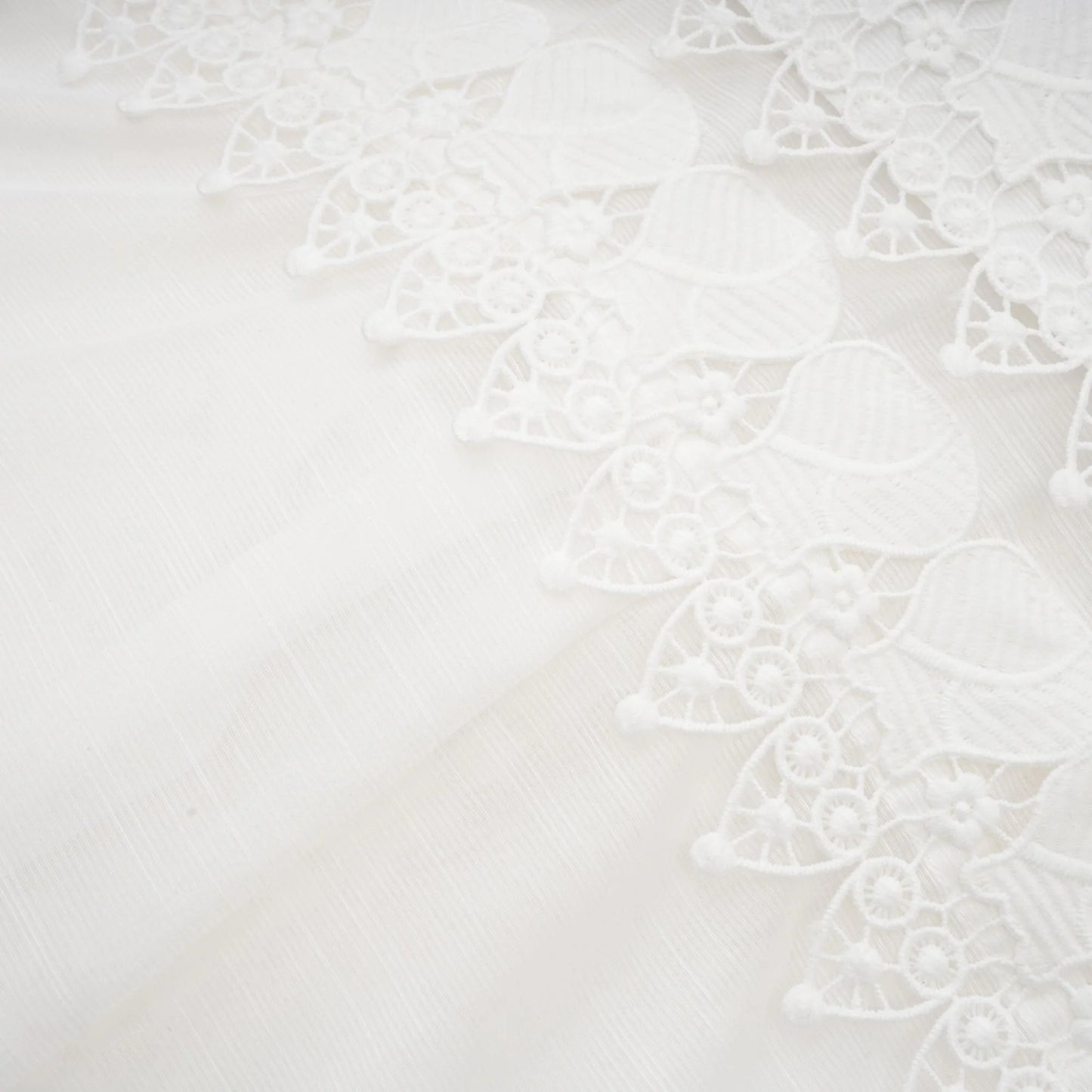 Renee White Semi-Sheer Shirt & Skirt Matching Set
