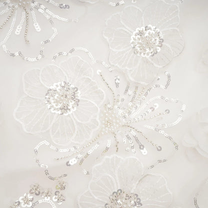 Suzette Crystal-Embellished Floral Mini Dress