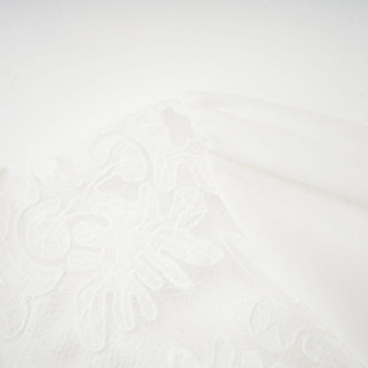 Madeleine White Panelled Embroidered Midi Dress