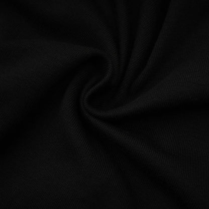 Anais Black Open-Front Gathered Top