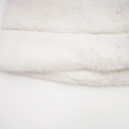 Caitlin White Faux-Fur Jacket & Skirt Matching Set