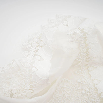 Renee White Semi-Sheer Shirt & Skirt Matching Set