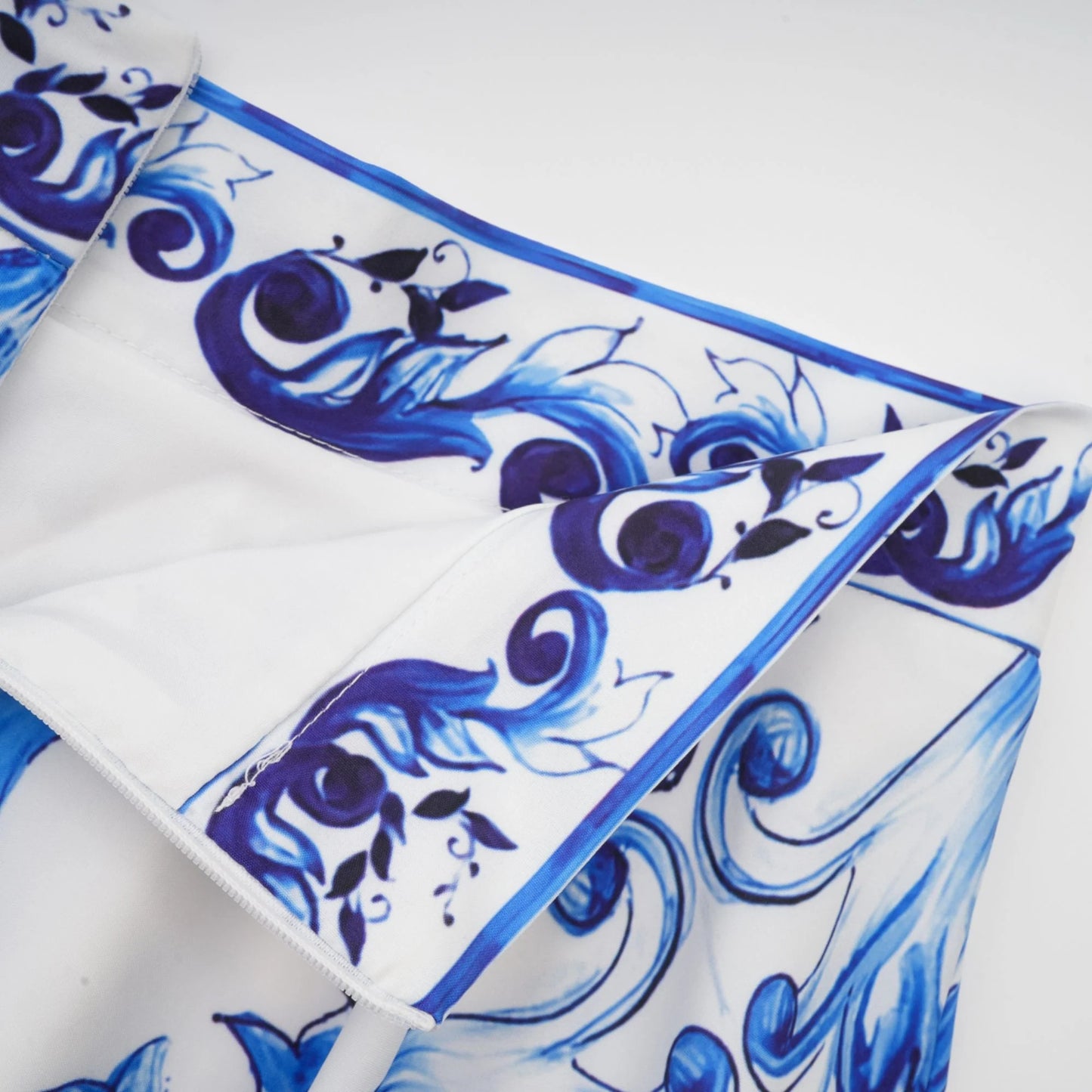 Allegra Graphic-Printed Top & Skirt Matching Set