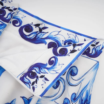 Allegra Graphic-Printed Top & Skirt Matching Set