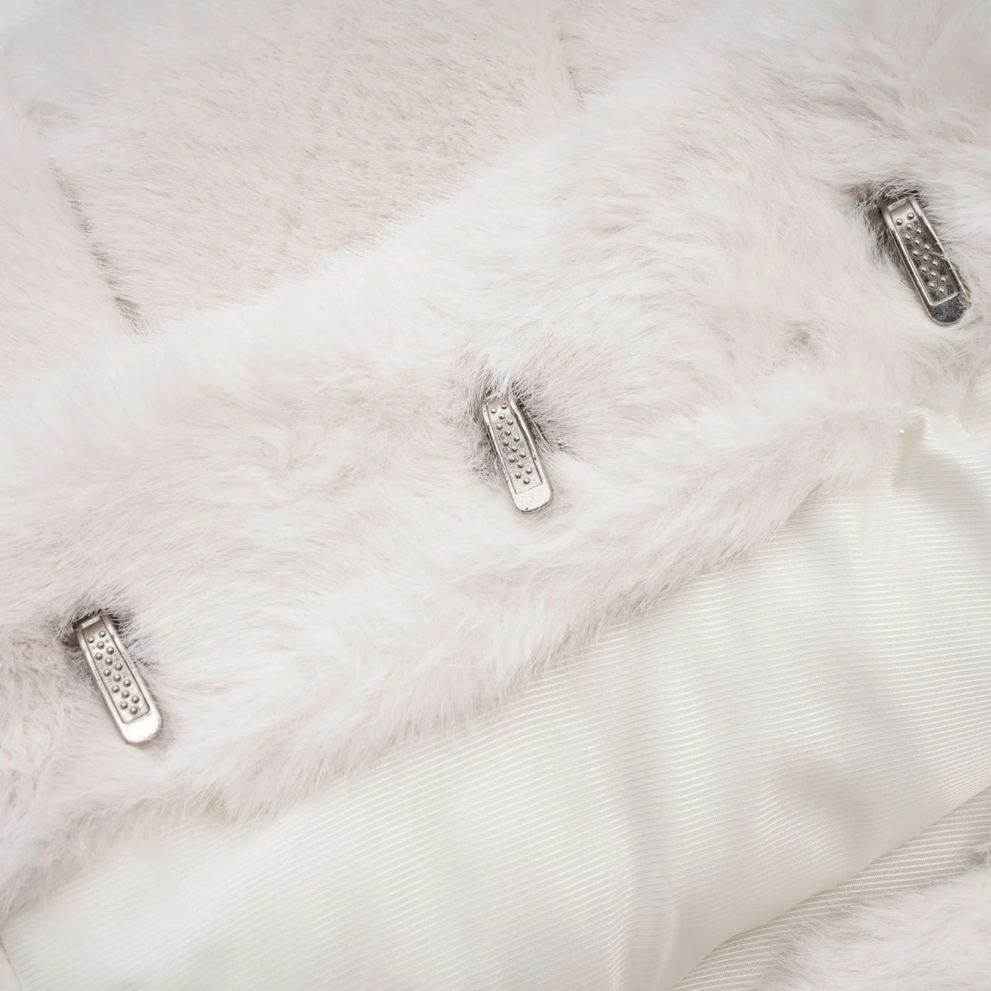 Caitlin White Faux-Fur Jacket & Skirt Matching Set