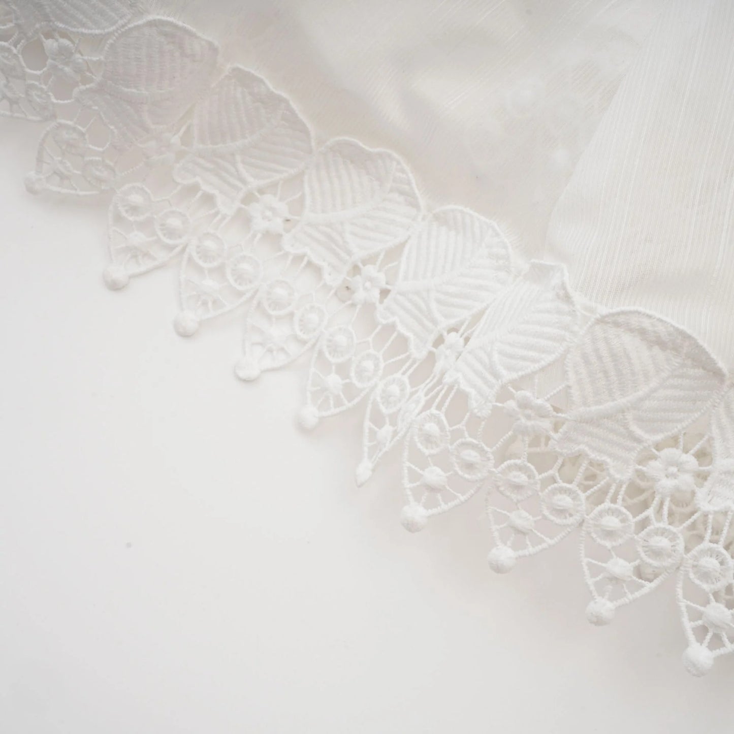 Renee White Semi-Sheer Shirt & Skirt Matching Set