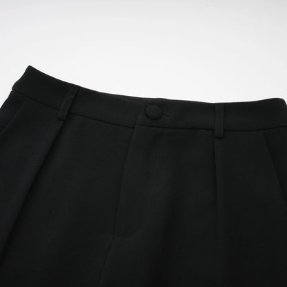 Suzanne Black Pleated Jacket & Trousers Matching Set