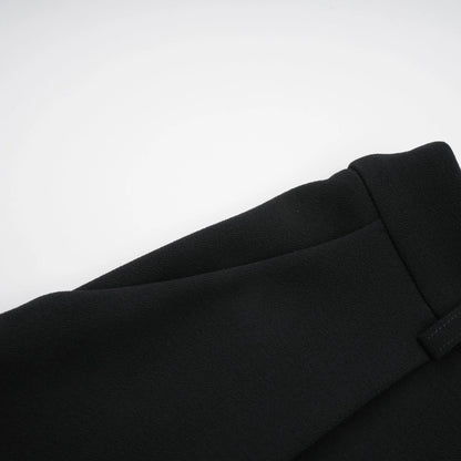 Suzanne Black Pleated Jacket & Trousers Matching Set