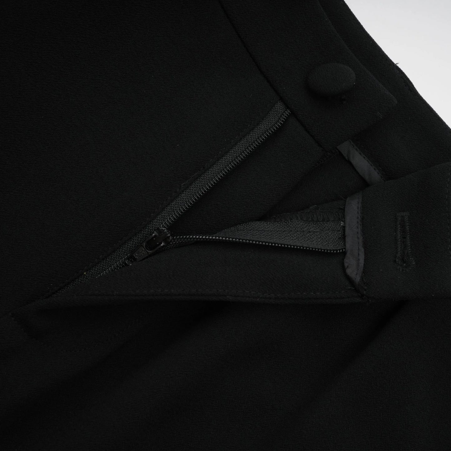 Suzanne Black Pleated Jacket & Trousers Matching Set