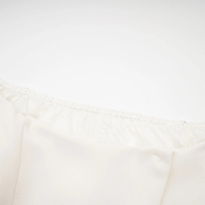 Caitlin White Faux-Fur Jacket & Skirt Matching Set
