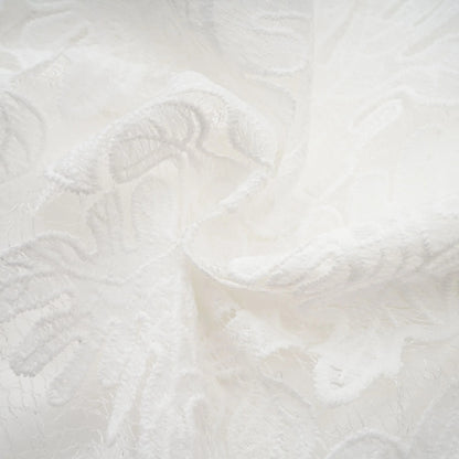 Madeleine White Panelled Embroidered Midi Dress