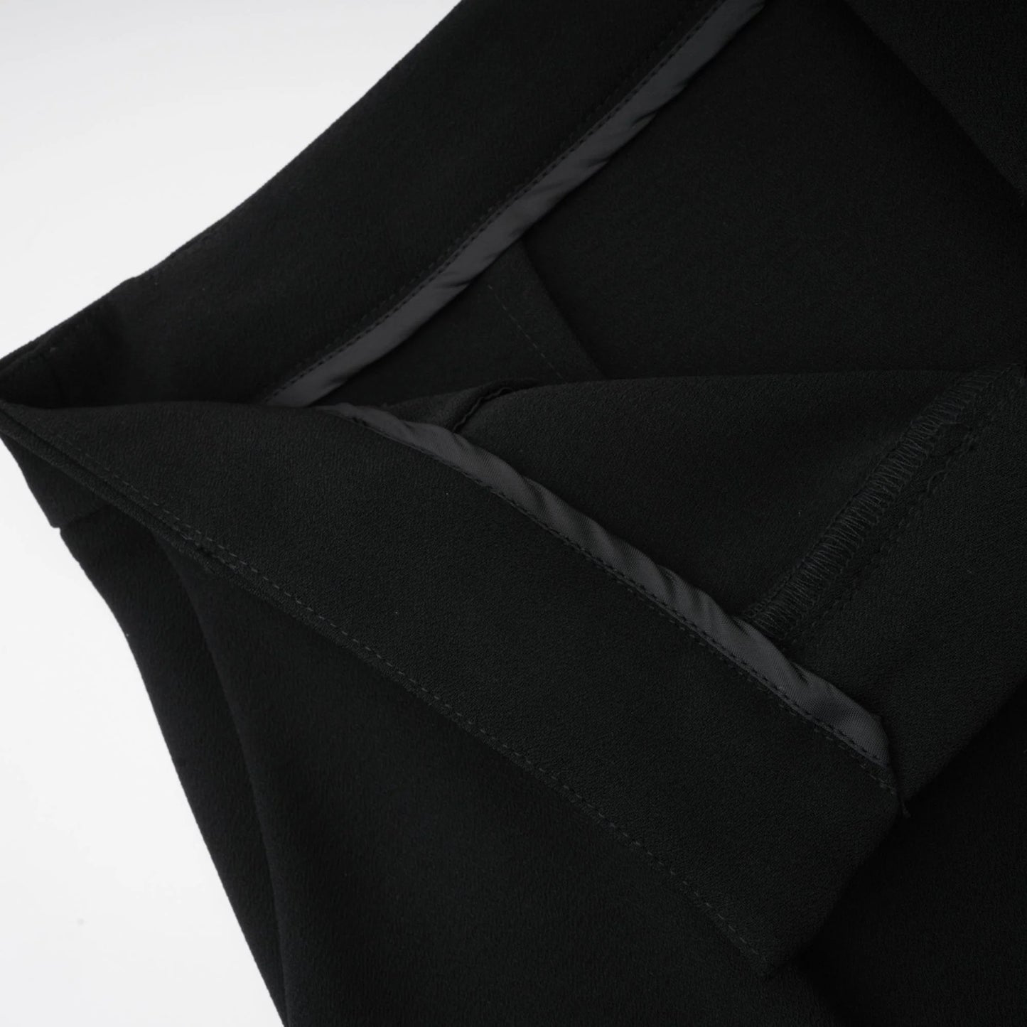 Suzanne Black Pleated Jacket & Trousers Matching Set